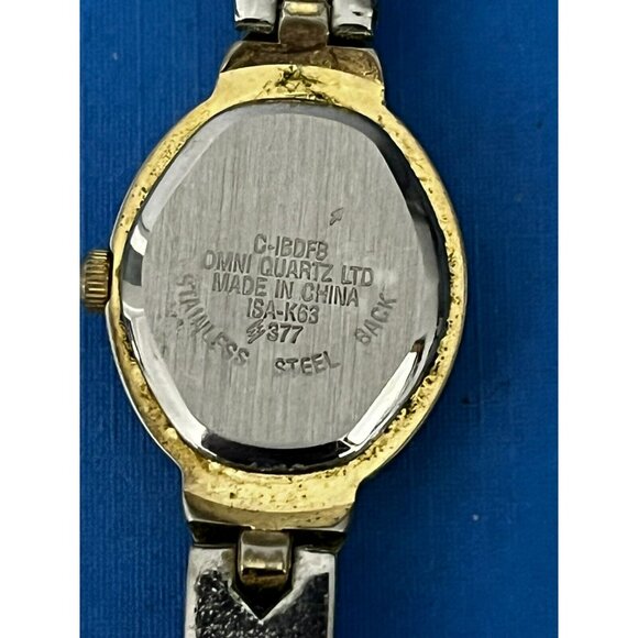 Vintage Womens Sergio Valente Quartz Watch Women's New battery Gold tone diamond - Picture 8 of 8